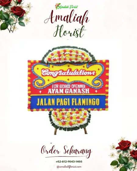 Sewa Papan Bunga Traju
